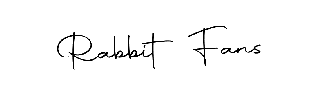 Rabbit Fans stylish signature style. Best Handwritten Sign (Autography-DOLnW) for my name. Handwritten Signature Collection Ideas for my name Rabbit Fans. Rabbit Fans signature style 10 images and pictures png