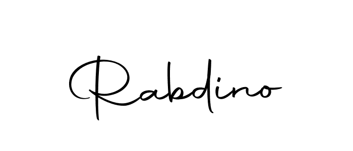 The best way (Autography-DOLnW) to make a short signature is to pick only two or three words in your name. The name Rabdino include a total of six letters. For converting this name. Rabdino signature style 10 images and pictures png