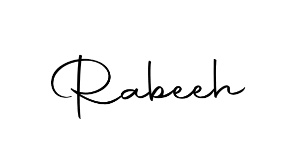 Make a beautiful signature design for name Rabeeh. With this signature (Autography-DOLnW) style, you can create a handwritten signature for free. Rabeeh signature style 10 images and pictures png