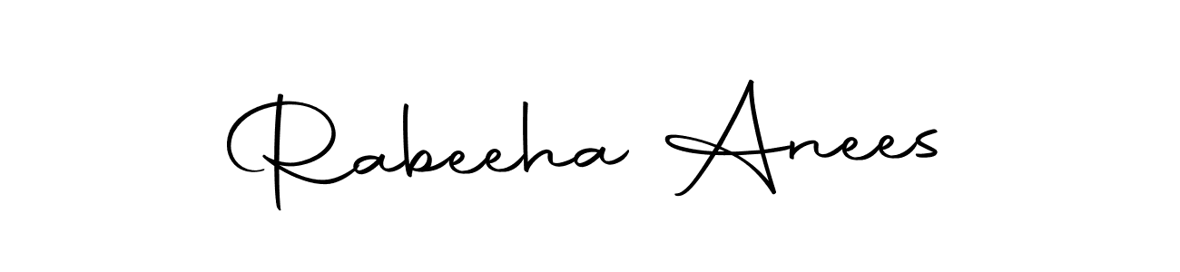 Create a beautiful signature design for name Rabeeha Anees. With this signature (Autography-DOLnW) fonts, you can make a handwritten signature for free. Rabeeha Anees signature style 10 images and pictures png