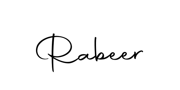 Make a beautiful signature design for name Rabeer. Use this online signature maker to create a handwritten signature for free. Rabeer signature style 10 images and pictures png