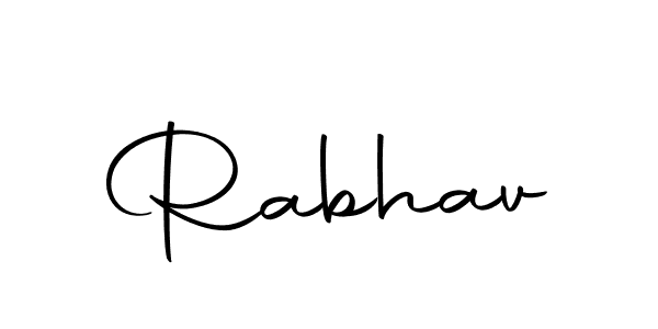 Make a beautiful signature design for name Rabhav. Use this online signature maker to create a handwritten signature for free. Rabhav signature style 10 images and pictures png