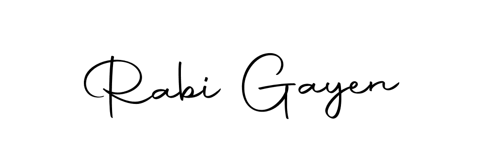 Use a signature maker to create a handwritten signature online. With this signature software, you can design (Autography-DOLnW) your own signature for name Rabi Gayen. Rabi Gayen signature style 10 images and pictures png