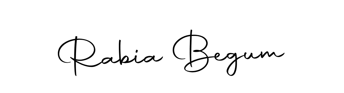 Create a beautiful signature design for name Rabia Begum. With this signature (Autography-DOLnW) fonts, you can make a handwritten signature for free. Rabia Begum signature style 10 images and pictures png