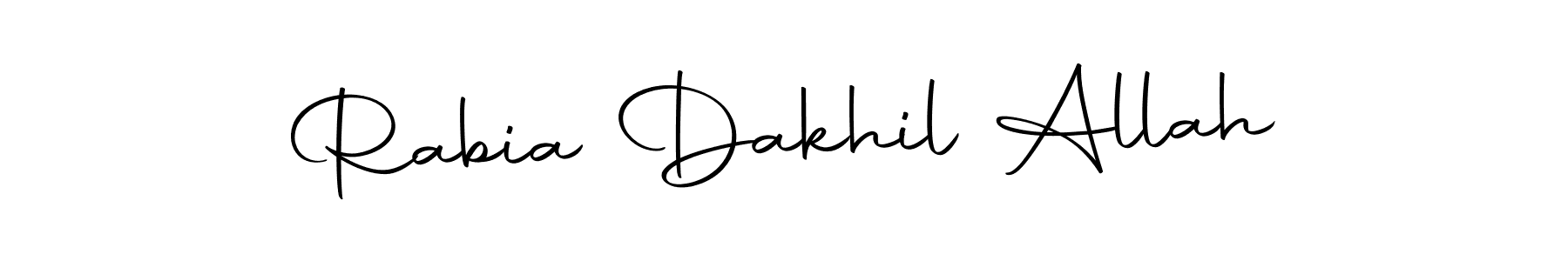 Also You can easily find your signature by using the search form. We will create Rabia Dakhil Allah name handwritten signature images for you free of cost using Autography-DOLnW sign style. Rabia Dakhil Allah signature style 10 images and pictures png