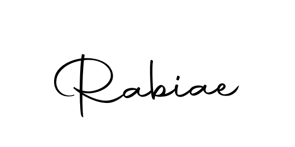 Also we have Rabiae name is the best signature style. Create professional handwritten signature collection using Autography-DOLnW autograph style. Rabiae signature style 10 images and pictures png