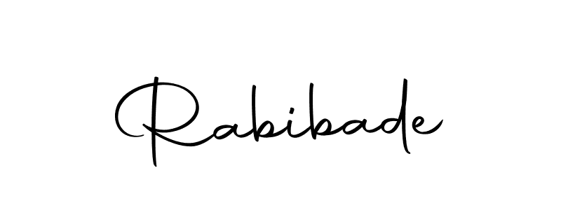 How to make Rabibade name signature. Use Autography-DOLnW style for creating short signs online. This is the latest handwritten sign. Rabibade signature style 10 images and pictures png