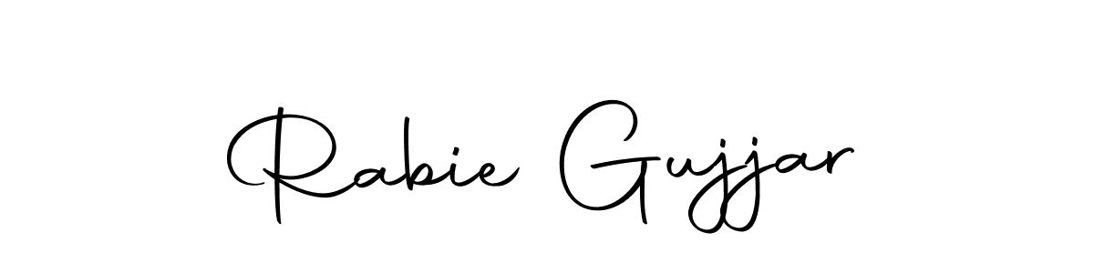 Design your own signature with our free online signature maker. With this signature software, you can create a handwritten (Autography-DOLnW) signature for name Rabie Gujjar. Rabie Gujjar signature style 10 images and pictures png