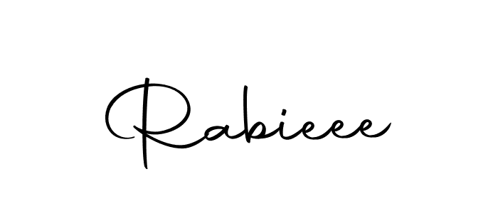 if you are searching for the best signature style for your name Rabieee. so please give up your signature search. here we have designed multiple signature styles  using Autography-DOLnW. Rabieee signature style 10 images and pictures png