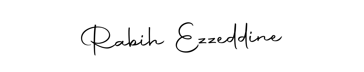Make a beautiful signature design for name Rabih Ezzeddine. Use this online signature maker to create a handwritten signature for free. Rabih Ezzeddine signature style 10 images and pictures png