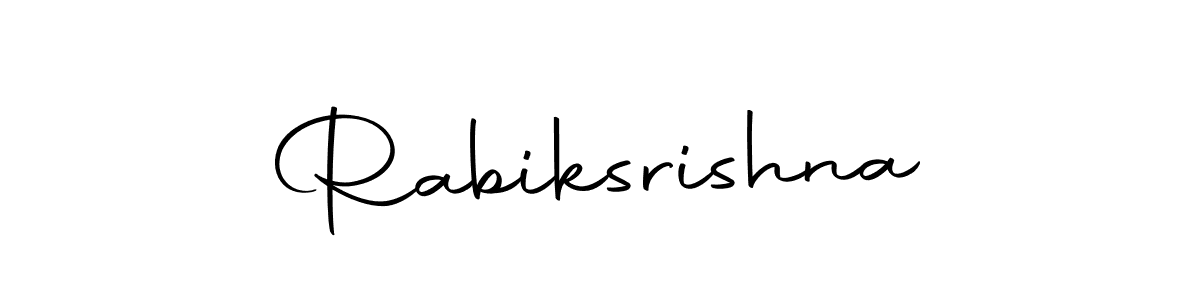 Create a beautiful signature design for name Rabiksrishna. With this signature (Autography-DOLnW) fonts, you can make a handwritten signature for free. Rabiksrishna signature style 10 images and pictures png