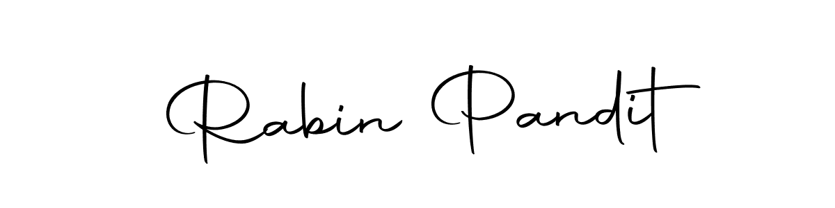 The best way (Autography-DOLnW) to make a short signature is to pick only two or three words in your name. The name Rabin Pandit include a total of six letters. For converting this name. Rabin Pandit signature style 10 images and pictures png