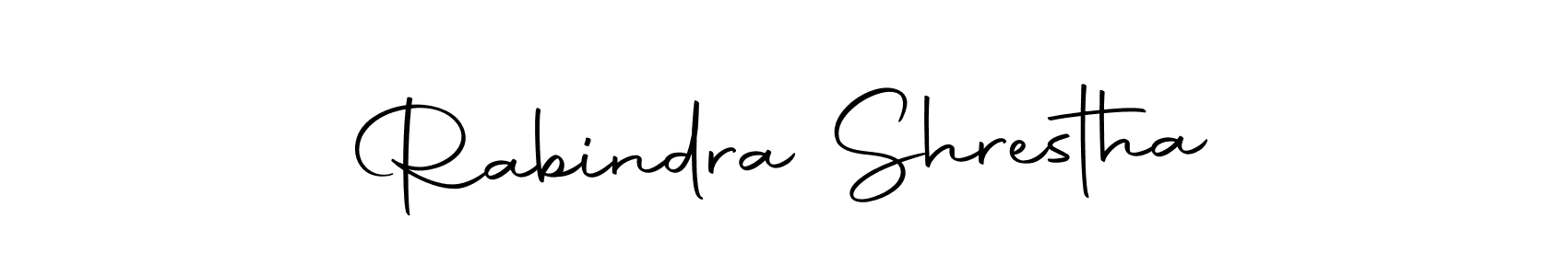 Create a beautiful signature design for name Rabindra Shrestha. With this signature (Autography-DOLnW) fonts, you can make a handwritten signature for free. Rabindra Shrestha signature style 10 images and pictures png