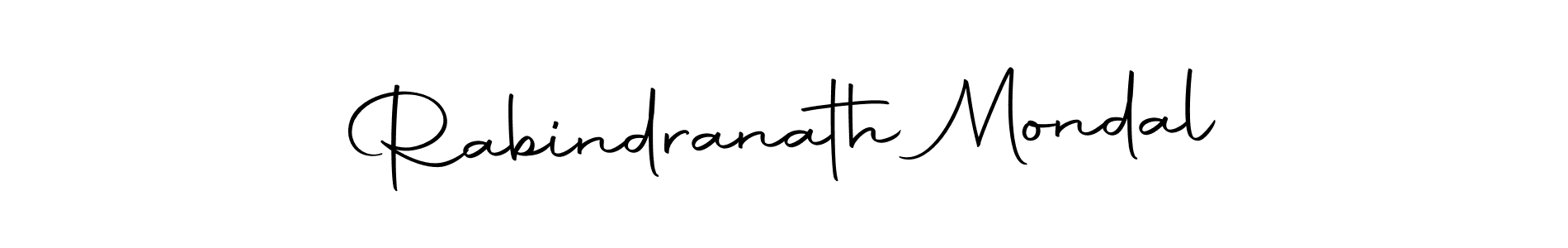 Design your own signature with our free online signature maker. With this signature software, you can create a handwritten (Autography-DOLnW) signature for name Rabindranath Mondal. Rabindranath Mondal signature style 10 images and pictures png