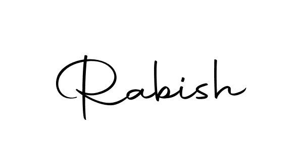 How to make Rabish signature? Autography-DOLnW is a professional autograph style. Create handwritten signature for Rabish name. Rabish signature style 10 images and pictures png