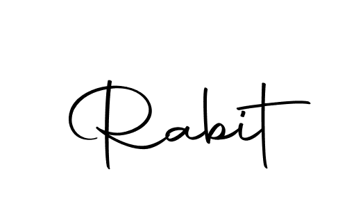 Rabit stylish signature style. Best Handwritten Sign (Autography-DOLnW) for my name. Handwritten Signature Collection Ideas for my name Rabit. Rabit signature style 10 images and pictures png