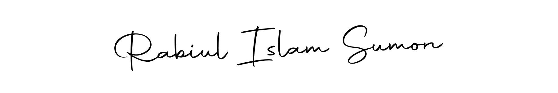 The best way (Autography-DOLnW) to make a short signature is to pick only two or three words in your name. The name Rabiul Islam Sumon include a total of six letters. For converting this name. Rabiul Islam Sumon signature style 10 images and pictures png