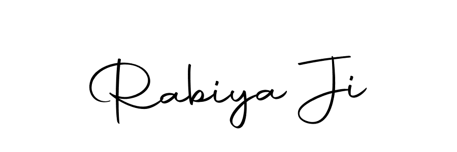 You can use this online signature creator to create a handwritten signature for the name Rabiya Ji. This is the best online autograph maker. Rabiya Ji signature style 10 images and pictures png