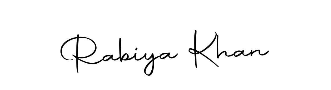 You can use this online signature creator to create a handwritten signature for the name Rabiya Khan. This is the best online autograph maker. Rabiya Khan signature style 10 images and pictures png