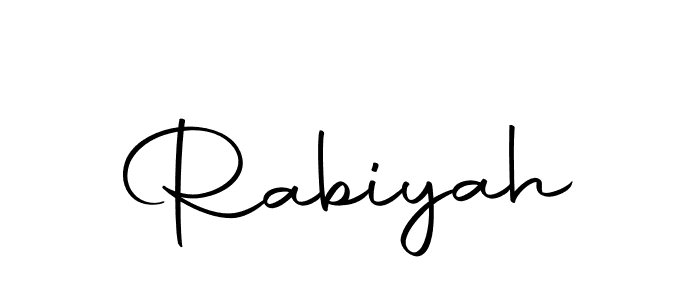 Also You can easily find your signature by using the search form. We will create Rabiyah name handwritten signature images for you free of cost using Autography-DOLnW sign style. Rabiyah signature style 10 images and pictures png