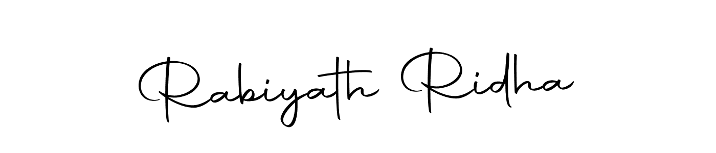 Similarly Autography-DOLnW is the best handwritten signature design. Signature creator online .You can use it as an online autograph creator for name Rabiyath Ridha. Rabiyath Ridha signature style 10 images and pictures png