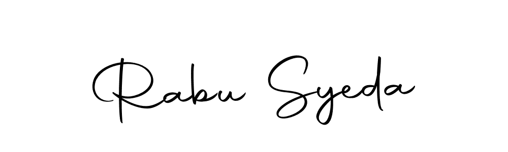 Use a signature maker to create a handwritten signature online. With this signature software, you can design (Autography-DOLnW) your own signature for name Rabu Syeda. Rabu Syeda signature style 10 images and pictures png