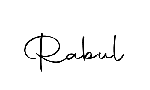 Create a beautiful signature design for name Rabul. With this signature (Autography-DOLnW) fonts, you can make a handwritten signature for free. Rabul signature style 10 images and pictures png