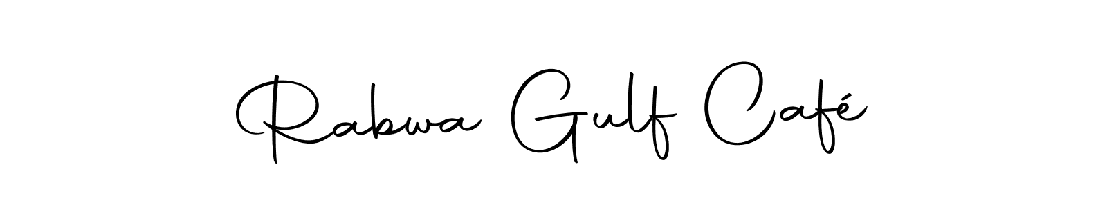 Make a beautiful signature design for name Rabwa Gulf Café. With this signature (Autography-DOLnW) style, you can create a handwritten signature for free. Rabwa Gulf Café signature style 10 images and pictures png