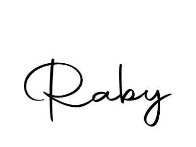 Raby stylish signature style. Best Handwritten Sign (Autography-DOLnW) for my name. Handwritten Signature Collection Ideas for my name Raby. Raby signature style 10 images and pictures png