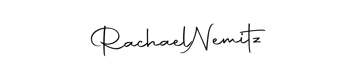 You should practise on your own different ways (Autography-DOLnW) to write your name (Rachael  Nemitz) in signature. don't let someone else do it for you. Rachael  Nemitz signature style 10 images and pictures png