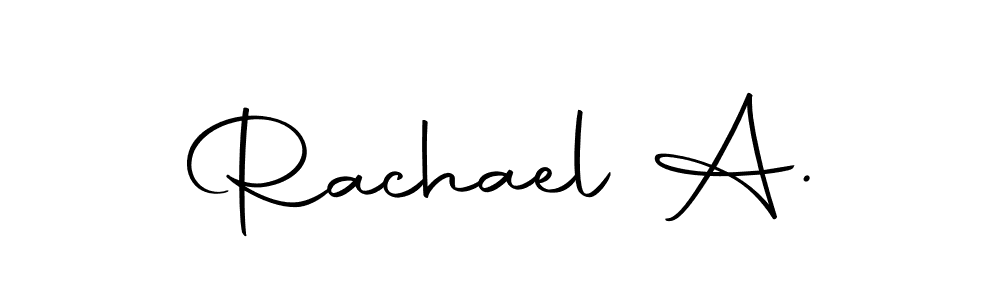 Make a beautiful signature design for name Rachael A.. With this signature (Autography-DOLnW) style, you can create a handwritten signature for free. Rachael A. signature style 10 images and pictures png