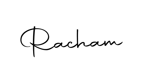 Create a beautiful signature design for name Racham. With this signature (Autography-DOLnW) fonts, you can make a handwritten signature for free. Racham signature style 10 images and pictures png