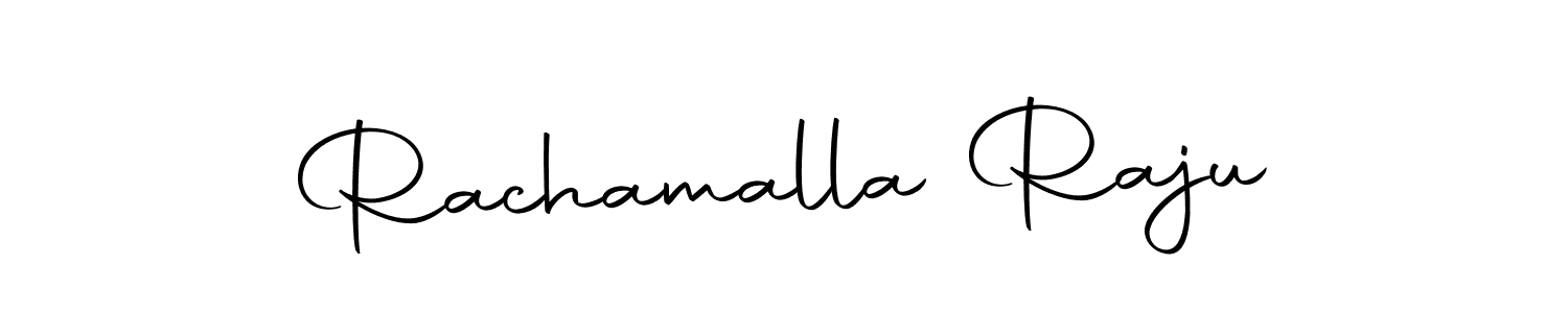 Create a beautiful signature design for name Rachamalla Raju. With this signature (Autography-DOLnW) fonts, you can make a handwritten signature for free. Rachamalla Raju signature style 10 images and pictures png