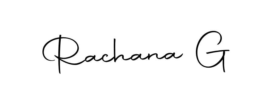 The best way (Autography-DOLnW) to make a short signature is to pick only two or three words in your name. The name Rachana G include a total of six letters. For converting this name. Rachana G signature style 10 images and pictures png