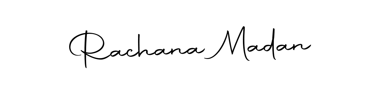 if you are searching for the best signature style for your name Rachana Madan. so please give up your signature search. here we have designed multiple signature styles  using Autography-DOLnW. Rachana Madan signature style 10 images and pictures png