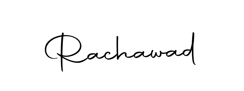 Make a beautiful signature design for name Rachawad. With this signature (Autography-DOLnW) style, you can create a handwritten signature for free. Rachawad signature style 10 images and pictures png