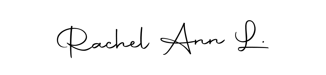 The best way (Autography-DOLnW) to make a short signature is to pick only two or three words in your name. The name Rachel Ann L. include a total of six letters. For converting this name. Rachel Ann L. signature style 10 images and pictures png