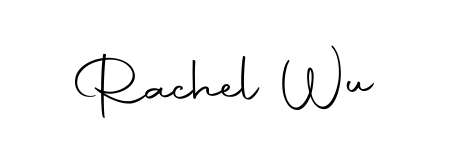 How to make Rachel Wu name signature. Use Autography-DOLnW style for creating short signs online. This is the latest handwritten sign. Rachel Wu signature style 10 images and pictures png