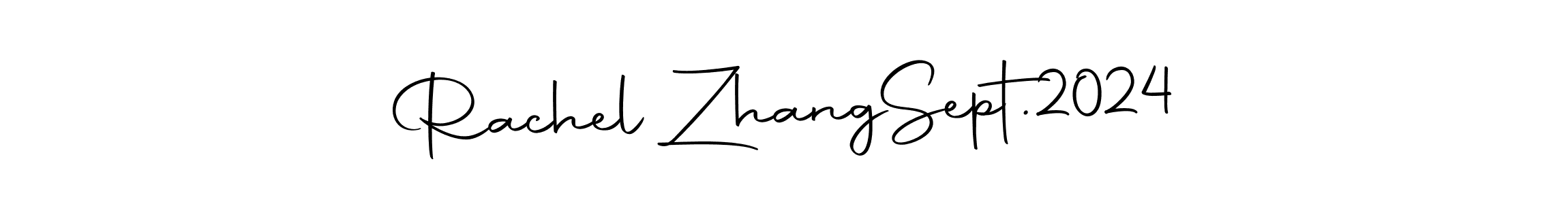 This is the best signature style for the Rachel Zhang  Sept.2024 name. Also you like these signature font (Autography-DOLnW). Mix name signature. Rachel Zhang  Sept.2024 signature style 10 images and pictures png