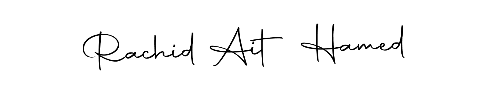 Autography-DOLnW is a professional signature style that is perfect for those who want to add a touch of class to their signature. It is also a great choice for those who want to make their signature more unique. Get Rachid Ait Hamed name to fancy signature for free. Rachid Ait Hamed signature style 10 images and pictures png