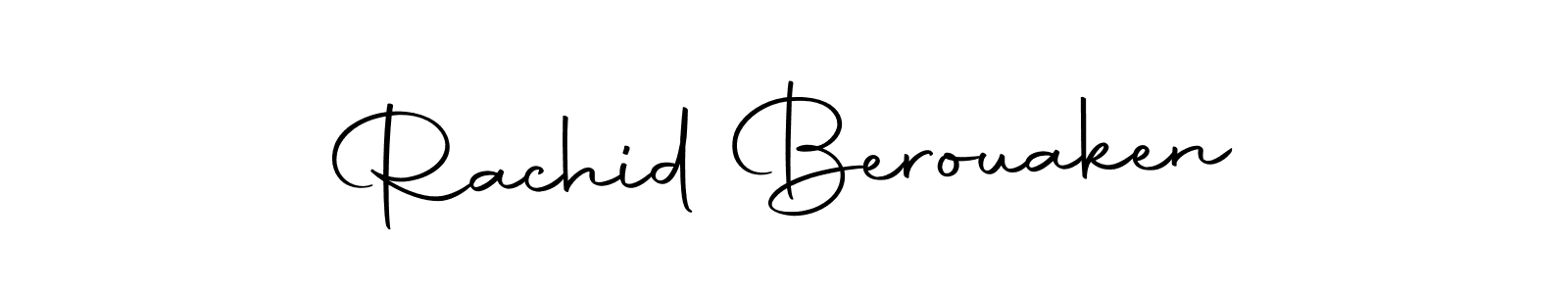 Make a beautiful signature design for name Rachid Berouaken. With this signature (Autography-DOLnW) style, you can create a handwritten signature for free. Rachid Berouaken signature style 10 images and pictures png