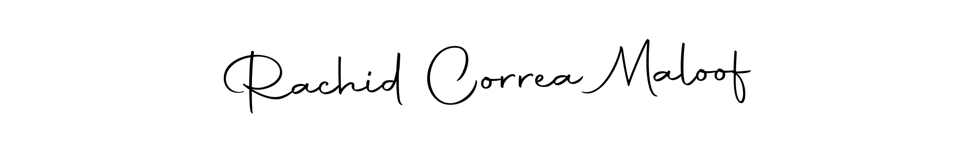 You can use this online signature creator to create a handwritten signature for the name Rachid Correa Maloof. This is the best online autograph maker. Rachid Correa Maloof signature style 10 images and pictures png