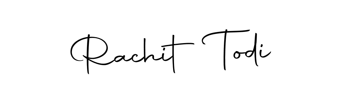 Make a short Rachit Todi signature style. Manage your documents anywhere anytime using Autography-DOLnW. Create and add eSignatures, submit forms, share and send files easily. Rachit Todi signature style 10 images and pictures png
