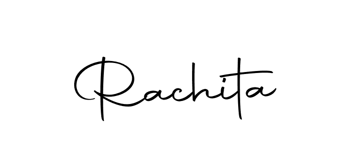 Create a beautiful signature design for name Rachita. With this signature (Autography-DOLnW) fonts, you can make a handwritten signature for free. Rachita signature style 10 images and pictures png