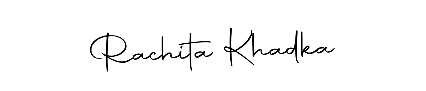 Use a signature maker to create a handwritten signature online. With this signature software, you can design (Autography-DOLnW) your own signature for name Rachita Khadka. Rachita Khadka signature style 10 images and pictures png