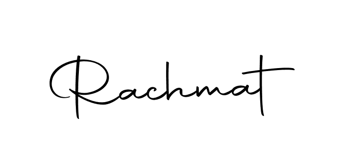 Use a signature maker to create a handwritten signature online. With this signature software, you can design (Autography-DOLnW) your own signature for name Rachmat. Rachmat signature style 10 images and pictures png