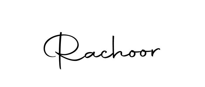 You should practise on your own different ways (Autography-DOLnW) to write your name (Rachoor) in signature. don't let someone else do it for you. Rachoor signature style 10 images and pictures png