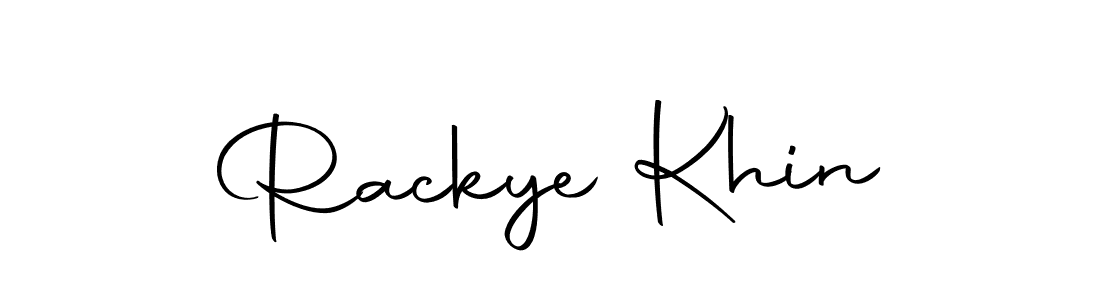 You can use this online signature creator to create a handwritten signature for the name Rackye Khin. This is the best online autograph maker. Rackye Khin signature style 10 images and pictures png