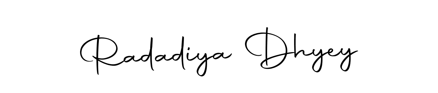 Autography-DOLnW is a professional signature style that is perfect for those who want to add a touch of class to their signature. It is also a great choice for those who want to make their signature more unique. Get Radadiya Dhyey name to fancy signature for free. Radadiya Dhyey signature style 10 images and pictures png
