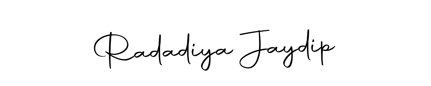 You should practise on your own different ways (Autography-DOLnW) to write your name (Radadiya Jaydip) in signature. don't let someone else do it for you. Radadiya Jaydip signature style 10 images and pictures png